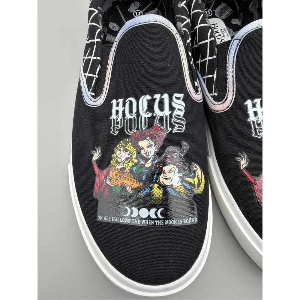 Disney Hocus Pocus Sneakers Men 11 Women 13 Casual  Shoes Slip-On Canvas